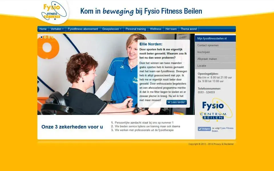 Ontwerp www.fysiofitnessbeilen.nl