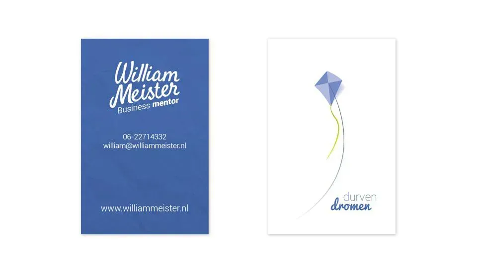 Ontwerp visitekaartje Wiliam Meister
